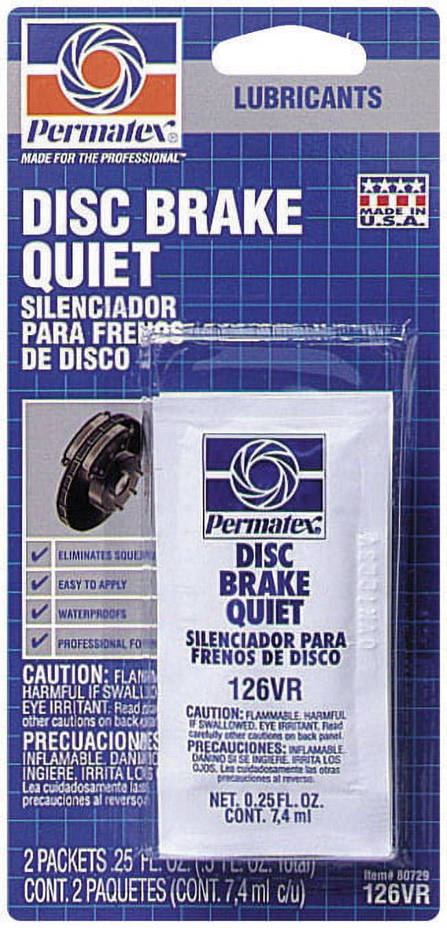 Permatex 80729 126VR Disc Brake Quiet Pack of 2