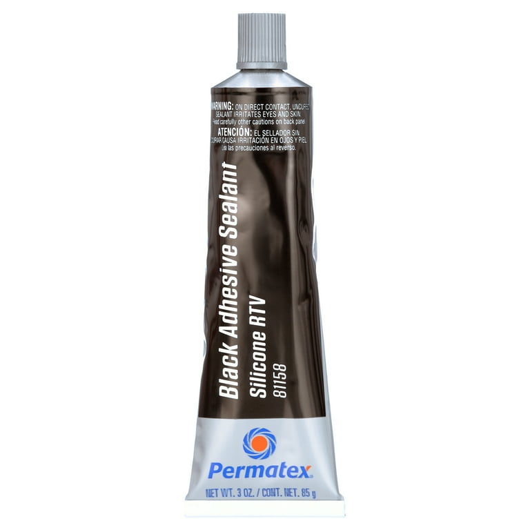 Permatex 81158 Black Silicone Adhesive Sealant, High Permatex 81158 Black Silicone Adhesive Sealant, High