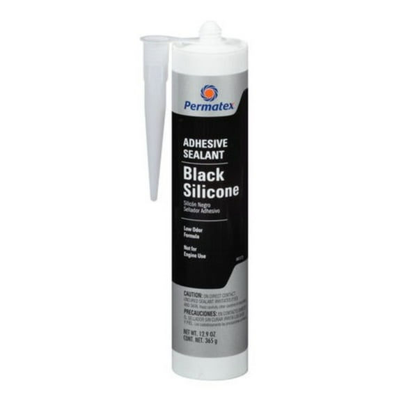 Permatex 81173 Black Silicone Adhesive Sealant - 12.9 oz.