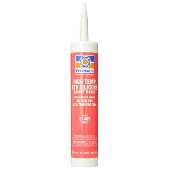 Permatex 81409 #26 High-temp Rtv Silicone Gasket Maker 11 Oz