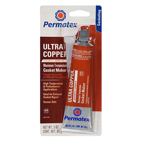 Permatex 81878 Ultra Copper Maximum Temperature RTV Silicone Gasket ...