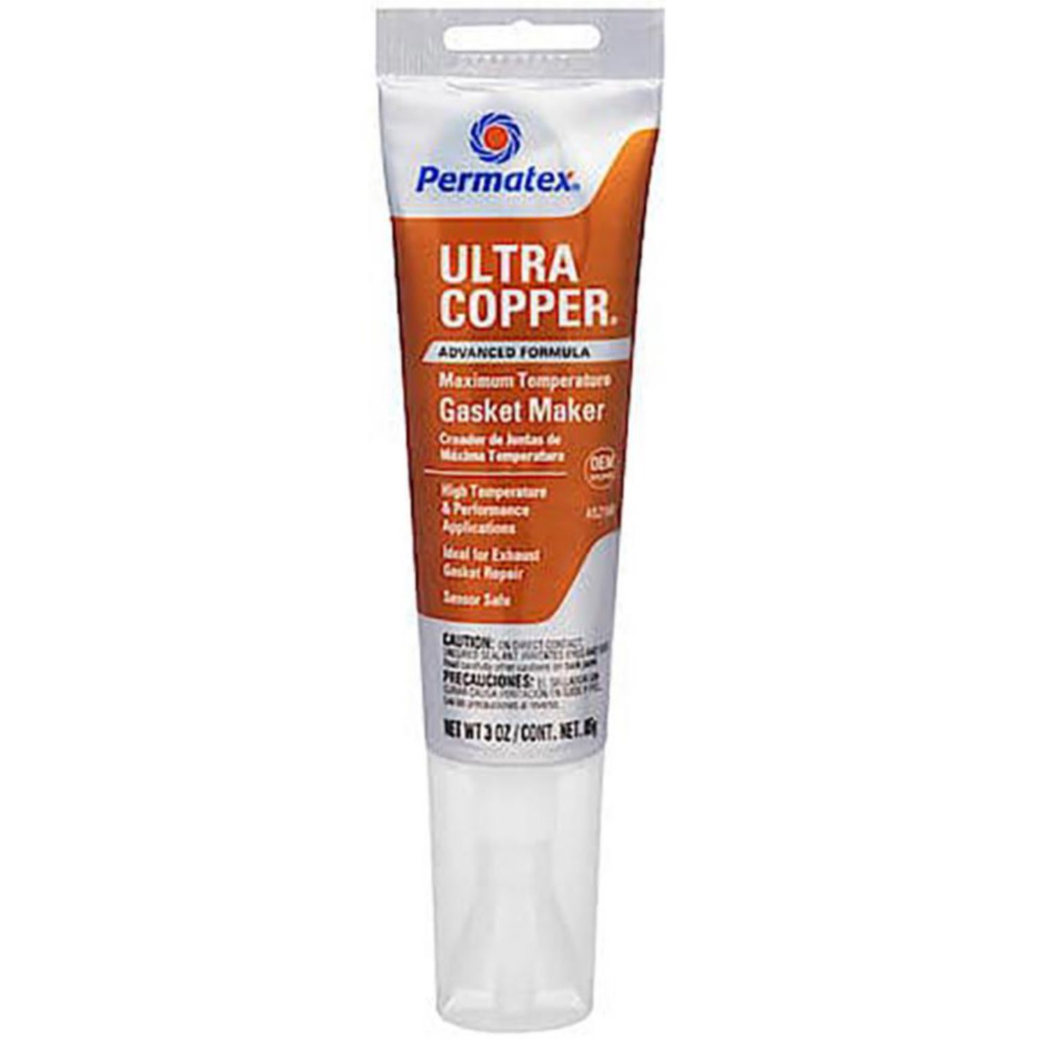 Permatex 81878 Ultra Copper Maximum Temperature RTV Silicone Gasket Maker - 3oz.