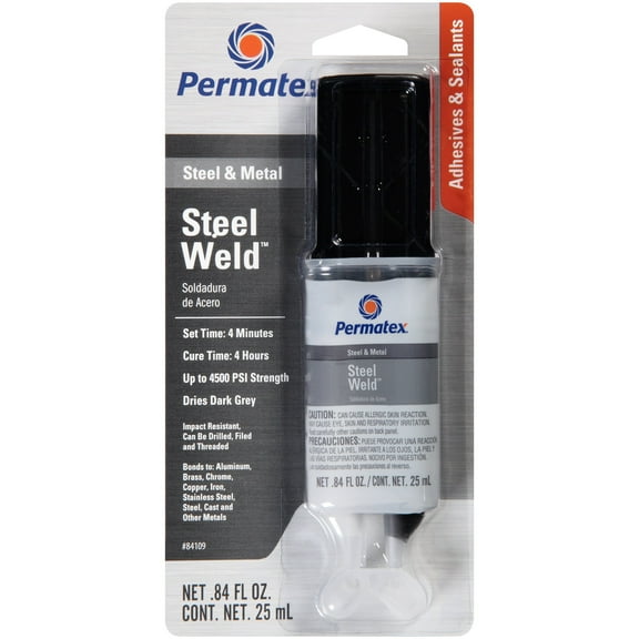 Permatex 84109-12PK PermaPoxy 4 Minute Multi-Metal Epoxy, 0.84 oz. Pack of 12