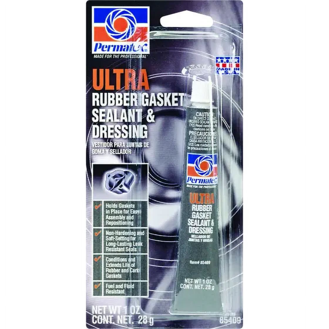 Permatex 85409 Gasket Dressing Sealant, 1 Ounce Tube, Liquid, Alcohol