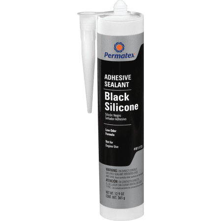 Permatex Black RTV Silicone Adhesive Sealant - Pack of 2 — Residential Use, Standard Application