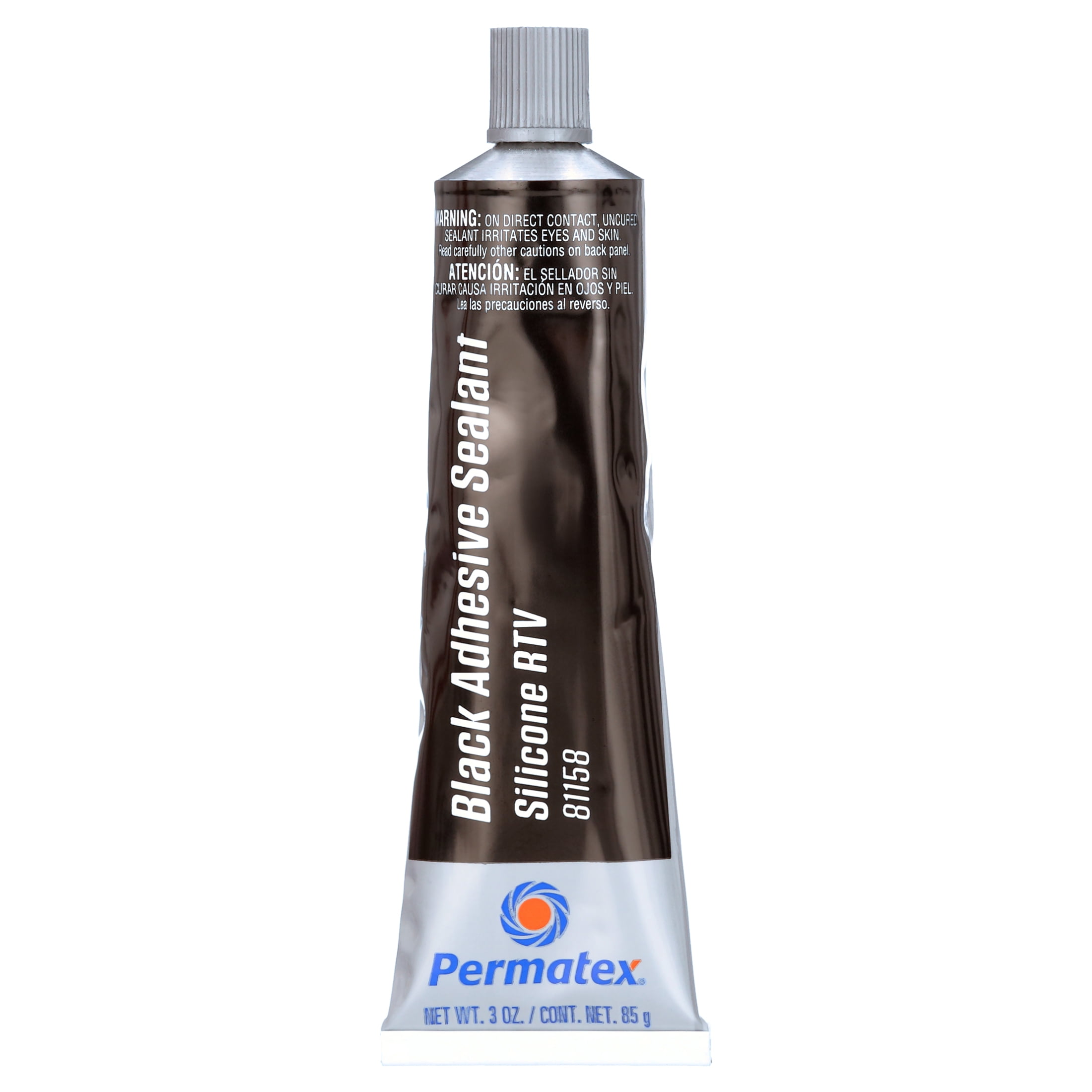 Permatex 75150 Black Silicone Adhesive Sealant, 3 oz