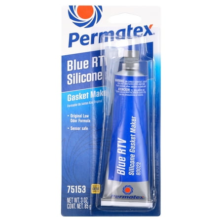 Permatex Blue RTV Silicone Gasket Maker Adhesive, Sensor-Safe, 3 oz - 75153