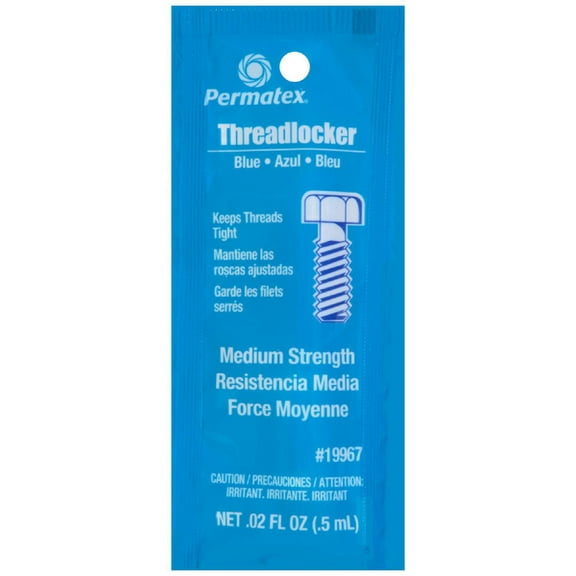 Permatex Blue Threadlocker - Pipette container, for single use, 5g packet, sold by each