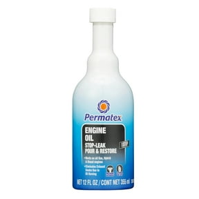 Permatex 30302 Engine Oil Stop Leak, Effectively Stops and Prevents Oil Leaks, 12 oz