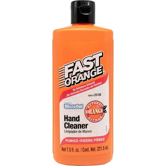 Permatex Fast Orange Biodegradable Hand Cleaner No Petroleum Citrus Scent 7.5 oz
