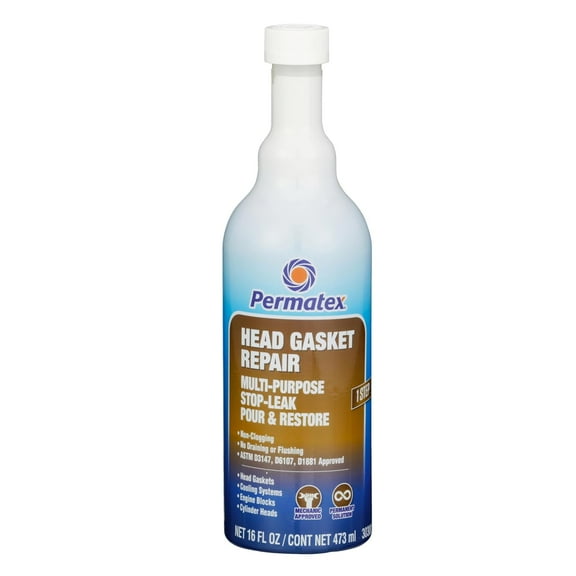 Permatex 30300 Head Gasket Repair - Multi-Purpose Stop-Leak, 16 fl. Oz, Seals Head Gaskets While Preventing Future Leaks