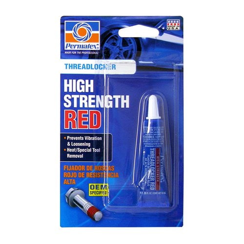 Permatex High Strength Threadlocker, Red