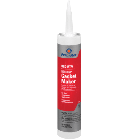 Permatex High-Temp Red RTV Silicone Gasket Maker - Single Pack — Residential Use, Standard Application