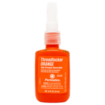 Permatex 25210 High Strength Removable Threadlocker Orange, 10 ML