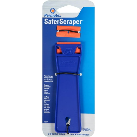Permatex Saferscraper - Special Plastic Razor Blade is Ideal for Removing Decals, Bugs From Painted Surfaces, 1 each, sold by each