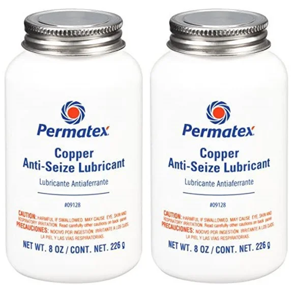 Permatex Set of 2 Copper Anti Seize & Thread Lubricant 8 oz Brush-Top Bottle