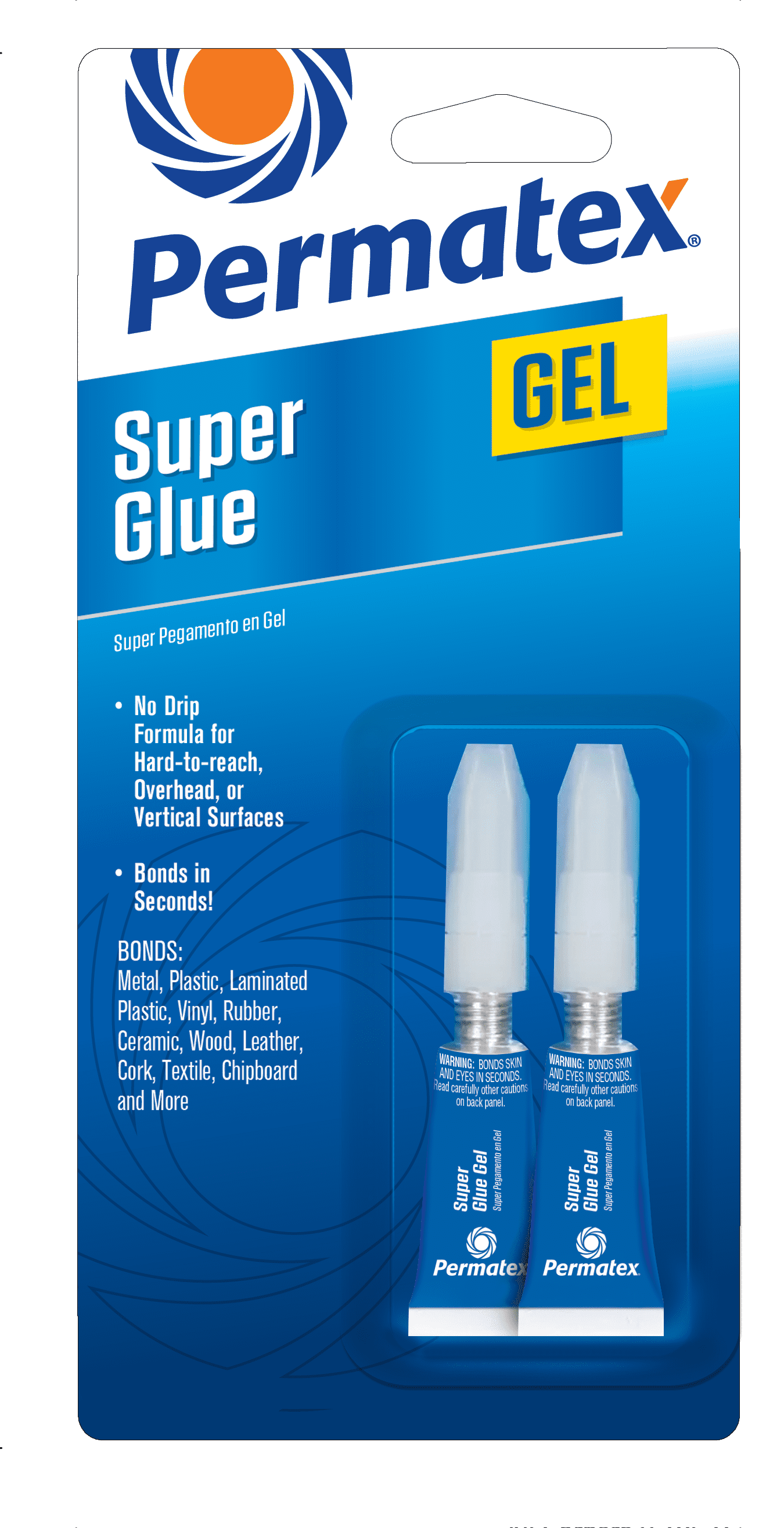 Permatex Super Glue Gel, 2 Pack - 75587 2 g.