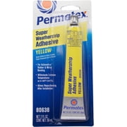 Permatex 80638 Super Weatherstrip Adhesive, 2 oz., Yellow