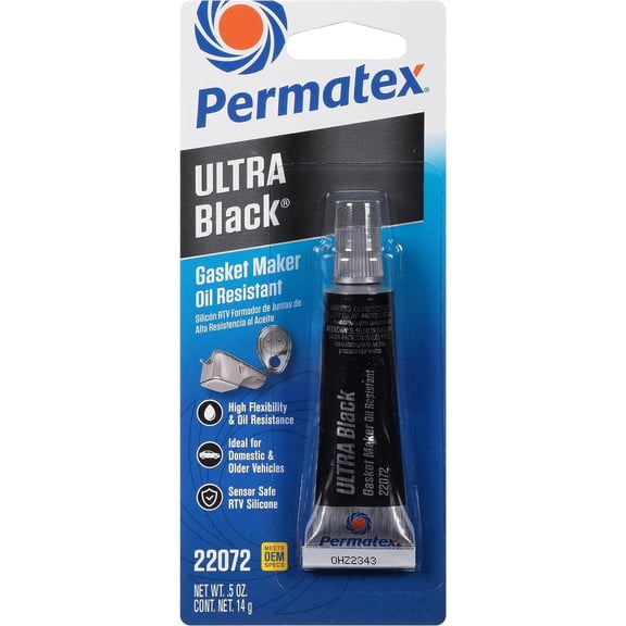 Permatex ULTRA BLACK Maximum Oil Resistance RTV Silicone Gasket Maker - 1EA