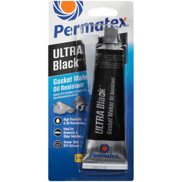 Permatex Ultra Black Maximum Oil Resistance RTV Silicone Gasket Maker 3 oz. - 75190