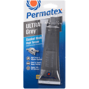 Permatex Ultra Grey Rigid High-Torque RTV Silicone Gasket Maker, Sensor Safe And Non-Corrosive, For High Torque And Vibration Resistant Applications, 3 oz 75191