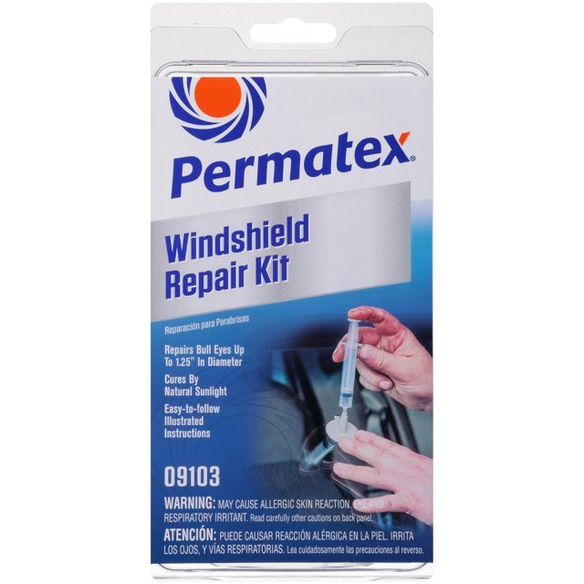 Permatex Windshield Repair Kit Repairs laminated glass including