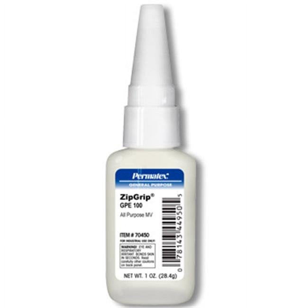 Permatex Zip Grip GPE 100 Cyanoacrylate Adhesives, 1oz. 1 EA (230