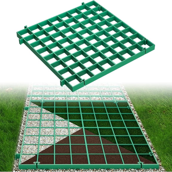 Permeable Pavers Gravel Grid Rv Parking Pad for Outside Walkway Driveway Patio Lawn Grass Shed Base Outdoor DIY