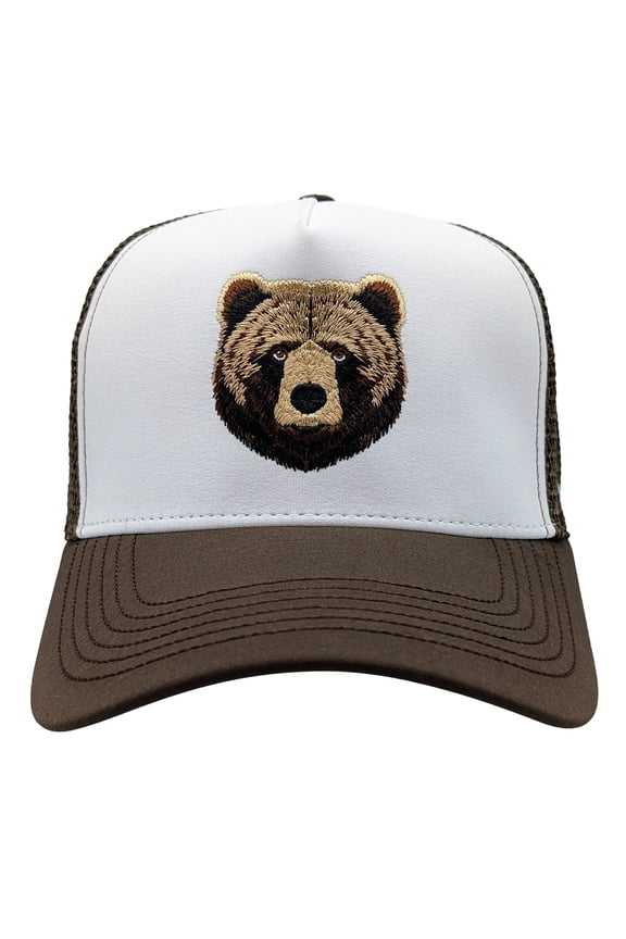 Bear Hat, Brown/White