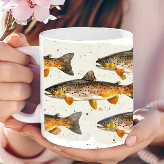 Pernalized Trouoffee Mug Fish Lover Gift.