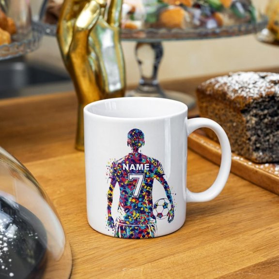 Pernalized ccer Mug Football Player Mug ccer Gif Bo Football Gif ccer Gifcer Team Gif Dad Mug.