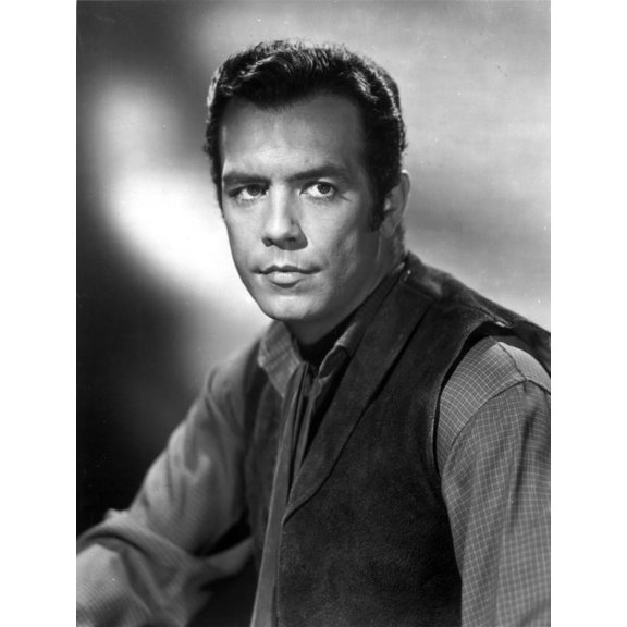 Pernell Roberts wearing a suede vest Photo Print (24 x 30)