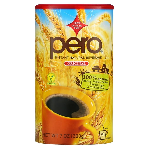 Pero, Instant Natural Beverage, Caffeine Free, Original, 7 Oz (Pack of 3)