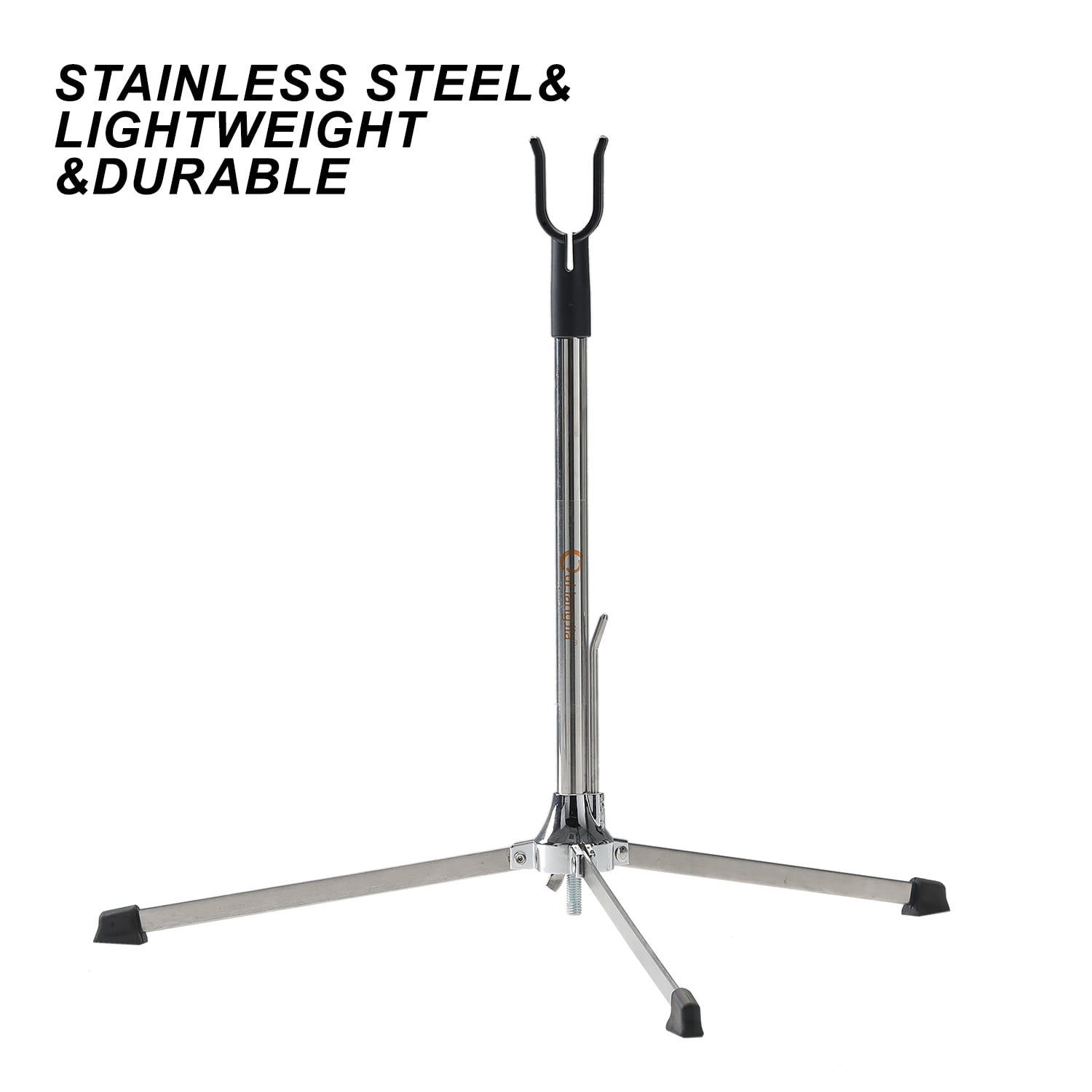 Perogen Archery Bow Stand Stainless Steel Recurve Bow Holder for