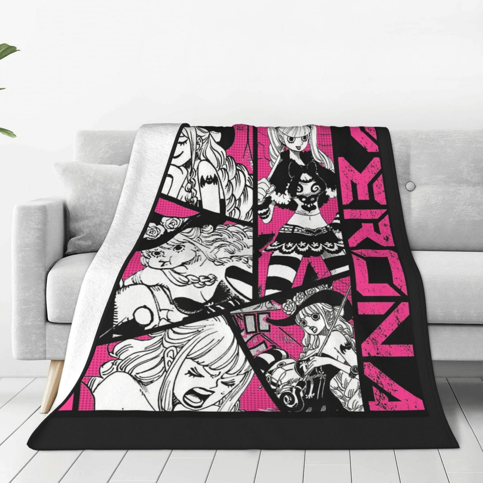Perona anime Soft Cozy Fleece Throw Blanket Plush Lightweight Warm