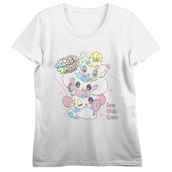 Peropero Sparkles Cune, Melo, and Rue Women's White Short Sleeve Tee