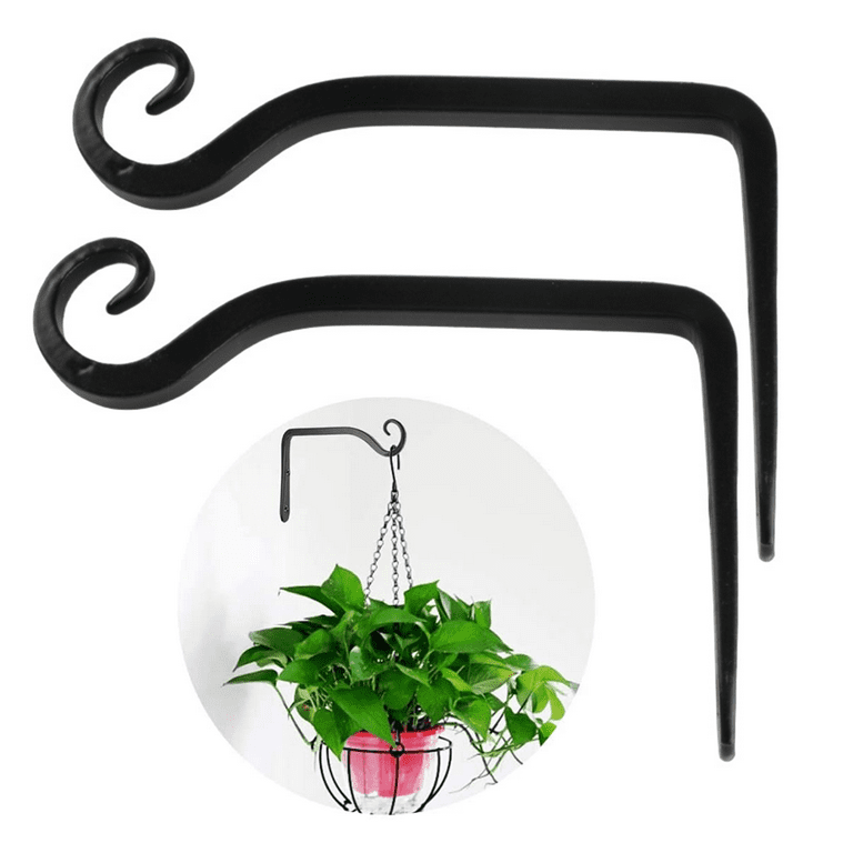 Peroptimist Plant Holder Flower Hanging Holder Iron Wall Hook Flower  Hanging Wall Holder Hook for Hanging Planters Birdhouses Lantern Wind  Chimes Wall