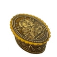 thumbnail image 1 of Perpetual Help - Vr of Passion Oval Birch Box with Cross For Rosary and Payer Beads - Keepsake Holder 2 3/4", 1 of 1