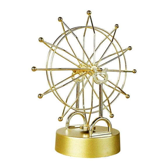Perpetual Motion Desk Toy Metal Ball Physics Science Gadget Newton'S Cradle Style Office Decor Stress Relief Toy No Battery Needed 9.1X7.9 Inch