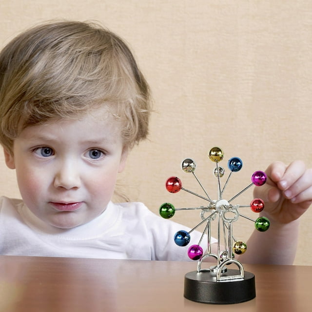 Perpetual Motion Desk Toy Revolving Balls Physics Science Toy - Walmart.com