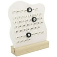 thumbnail image 1 of Perpetual Wooden Desk Calendar, Reusable Black Board Calendar with Movable Date Marker, 1 of 6