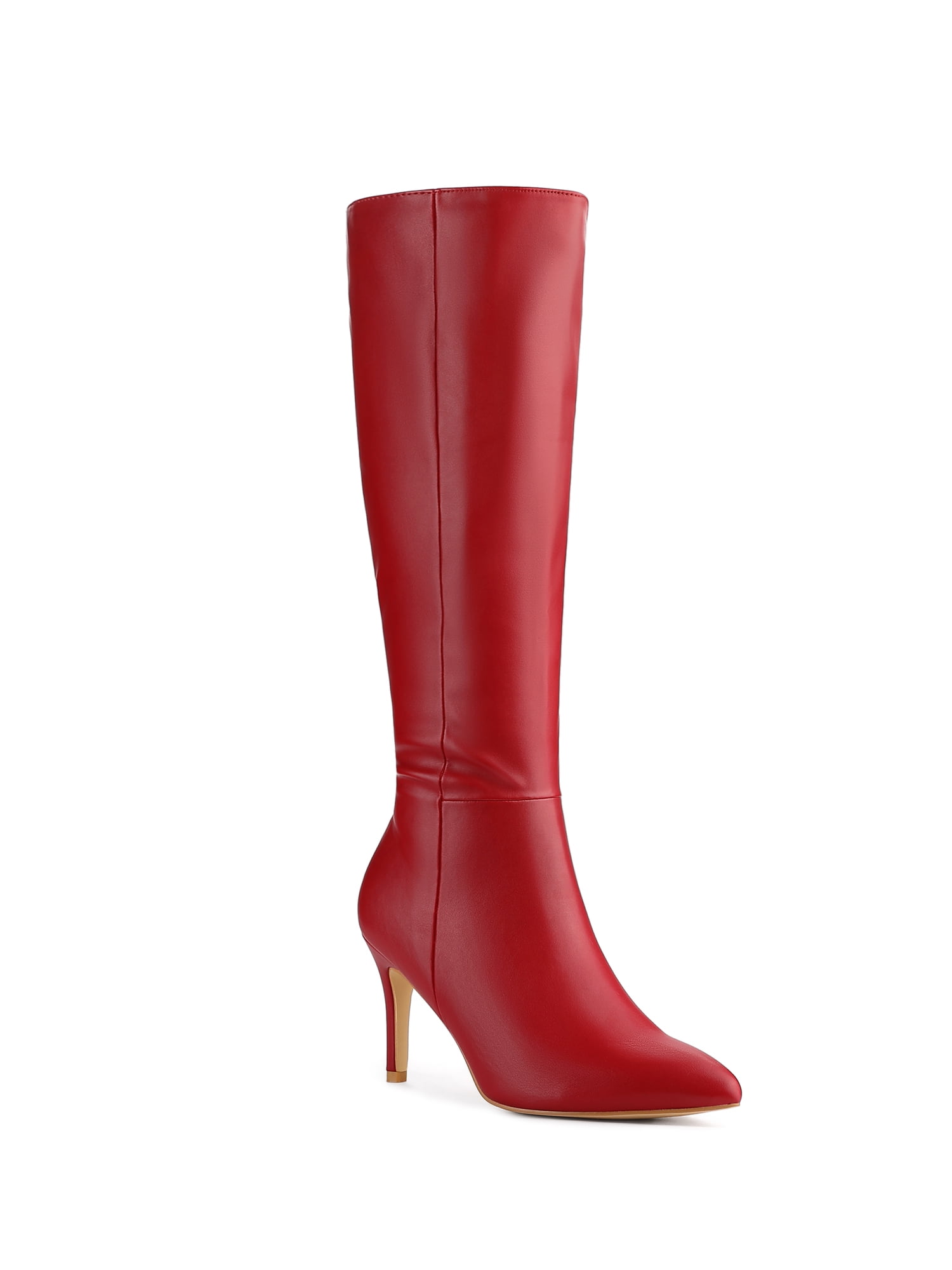 HIGH POINTED BOOTS FOR WOMEN WITH HEEL