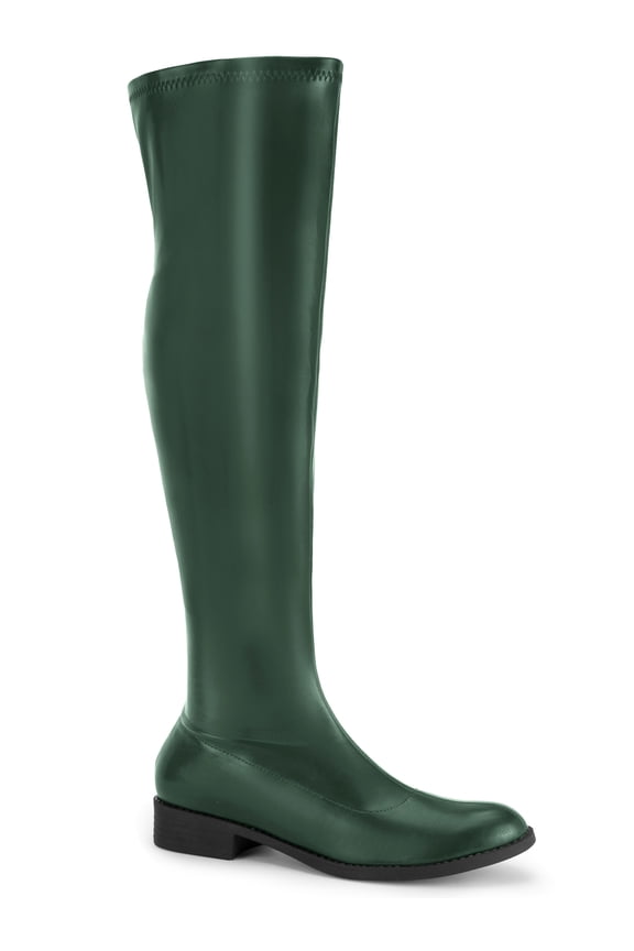 Round Toe Low Block Heel Over the Knee High Boots for Women