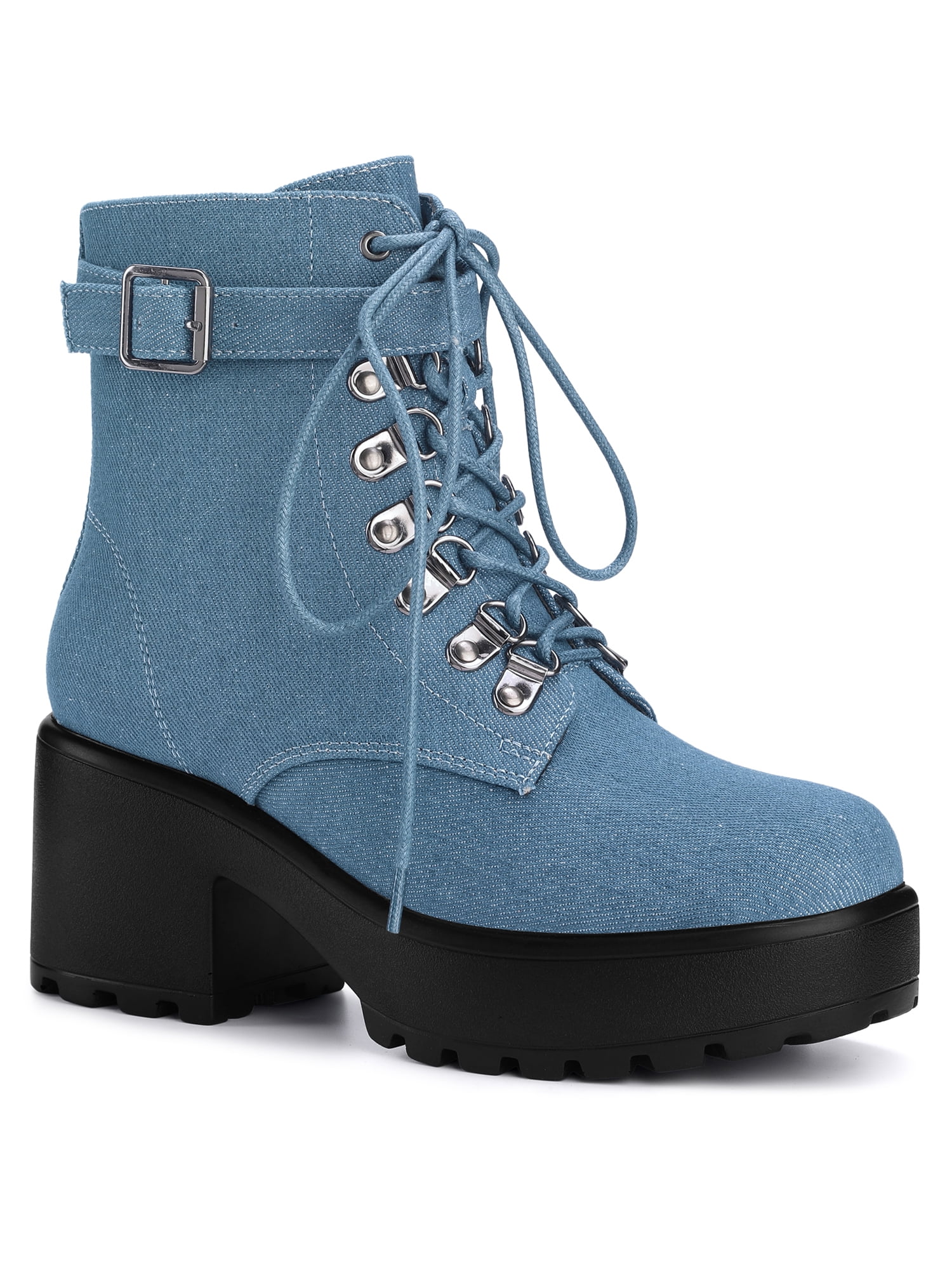 Ladies Boots Blue Jean Boots Amazon Women Denim Sexy Thin High
