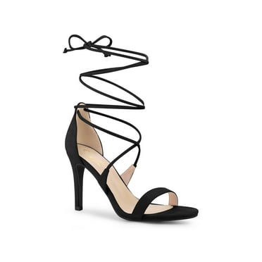 Perphy Stiletto High Heels Lace Up Sandals for Women