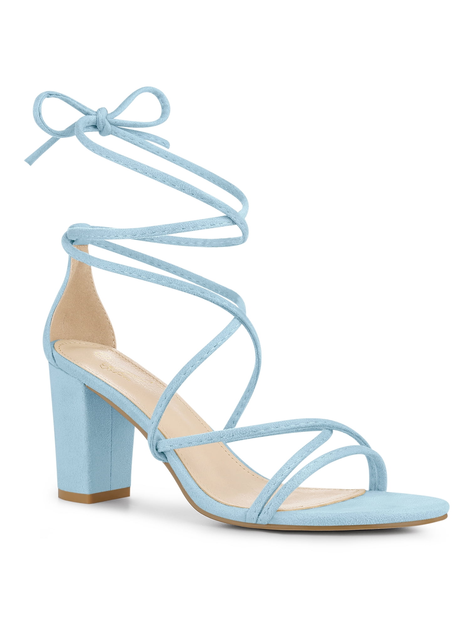 Women's Sandals Lace Up Sandals Clear Shoes Heel Sandals Block Heel Sandals