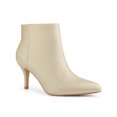 thumbnail image 1 of BLISSFUL STEP Women's Side Zip Pointy Toe Stiletto Heel Ankle Boots, 1 of 6