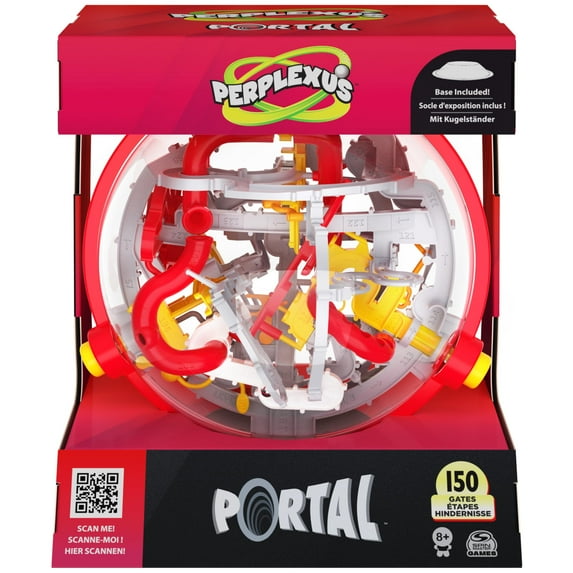 Perplexus Portal 3D Puzzle Ball 150 Obstacles, Maze Fidget Toy, Kids & Adults