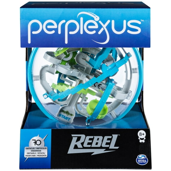 Perplexus, Rebel 3D Gravity Maze Game Brain Teaser Fidget Toy Puzzle Ball, for Kids & Adults Ages 8 and up