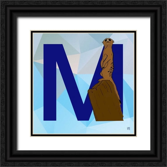 Perrenoud, Aubree 26x26 Black Ornate Wood Framed with Double Matting Museum Art Print Titled - M